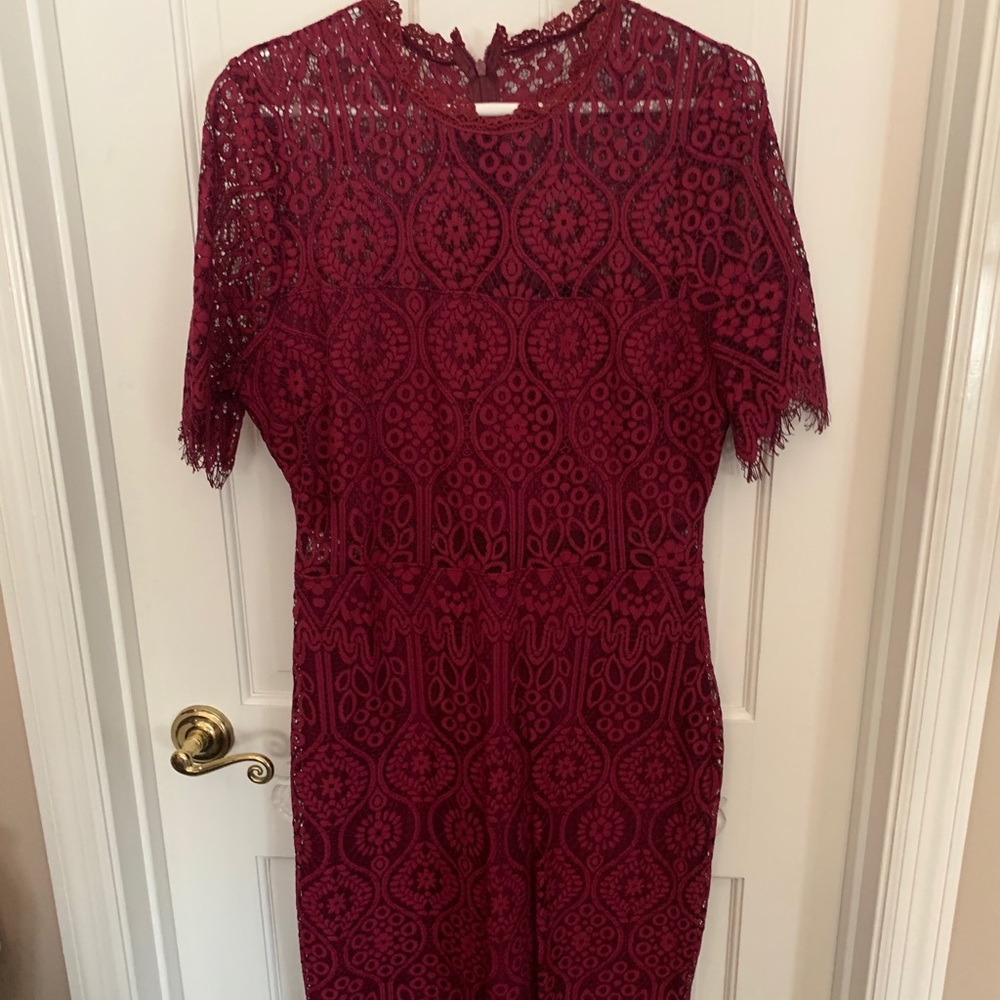 Lulus lace midi dress (out of stock on lulus!) - Picture 3 of 8